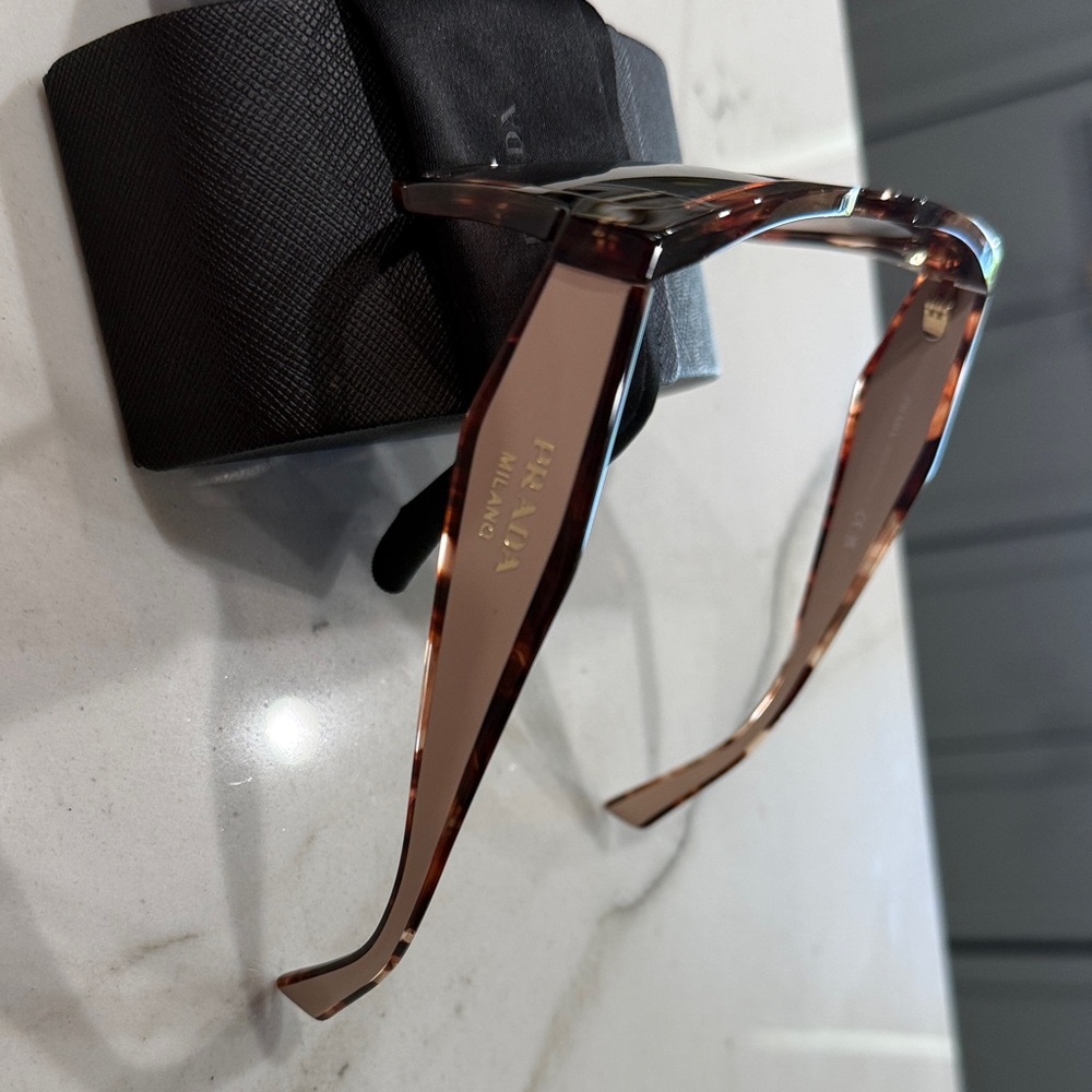 Prada Amber Gradient Square Frame Sunglasses - image 2